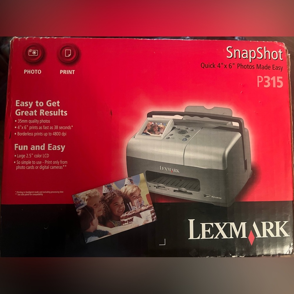 **NEW** Portable Lexmark 4x6 Photo Print